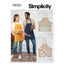 Simplicity S9302 BBQ Apron Sewing Pattern, Men's & Women's Adjustable Aprons, One Size